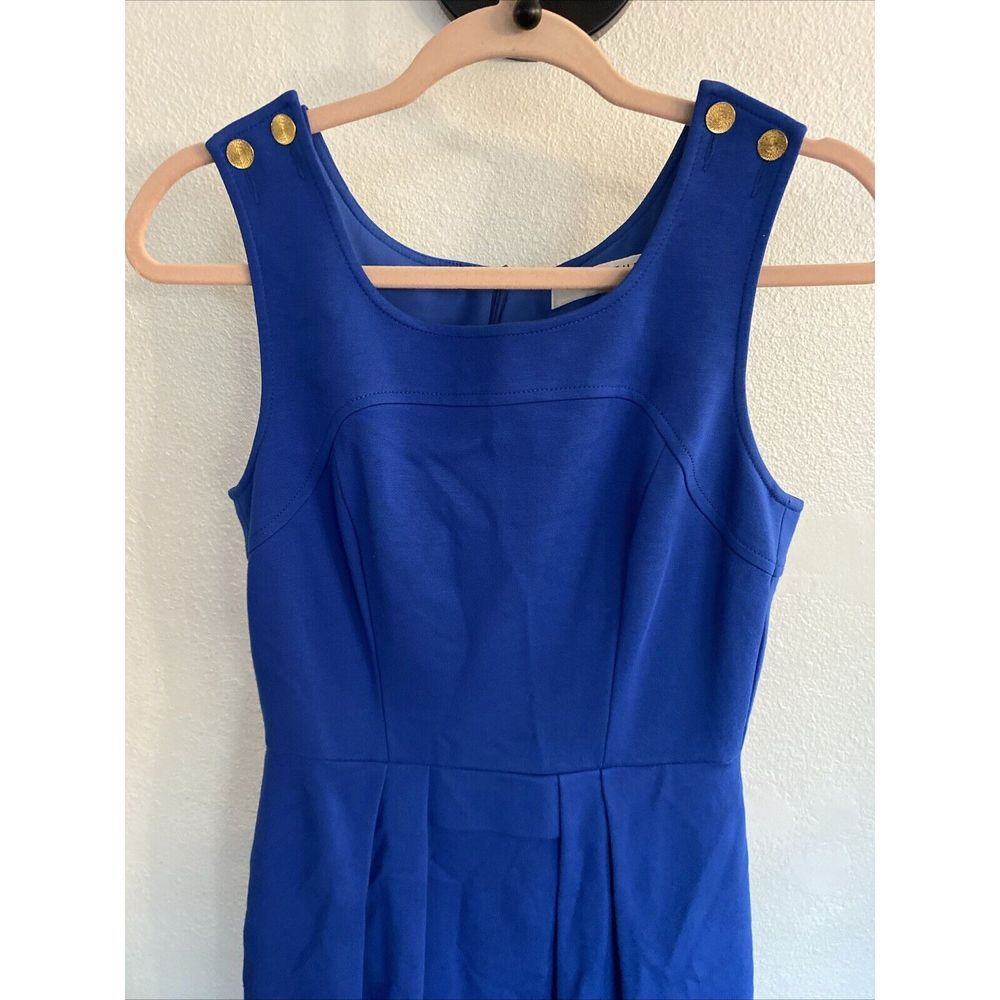 Trina Turk women's Royal Blue Career‎ Work Cocktail dress size 4 Pleats - Picture 2 of 11